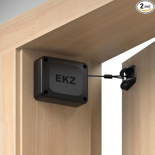 EKZ Retractable Cable Automatic Door Closer – Fits Sliding Glass, Single & by EKZ