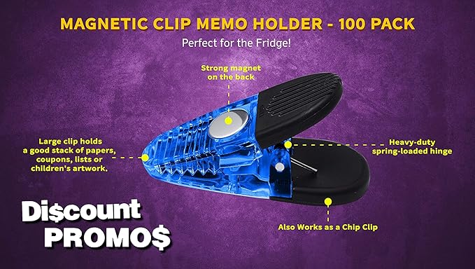 100 Magnetic Memo Holders Set - Image 3