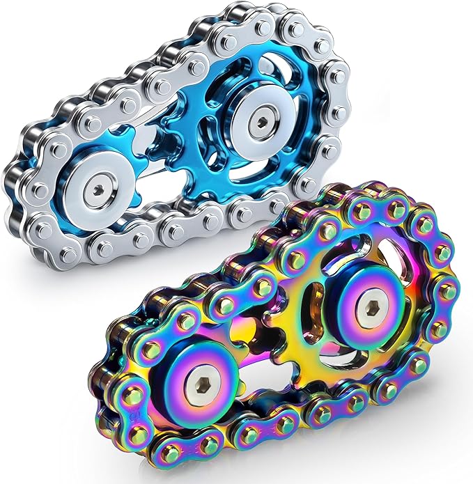 Valentines Day Gifts for Teens Boys Metal Fidget Spinner Toys for Adults by Chilvil