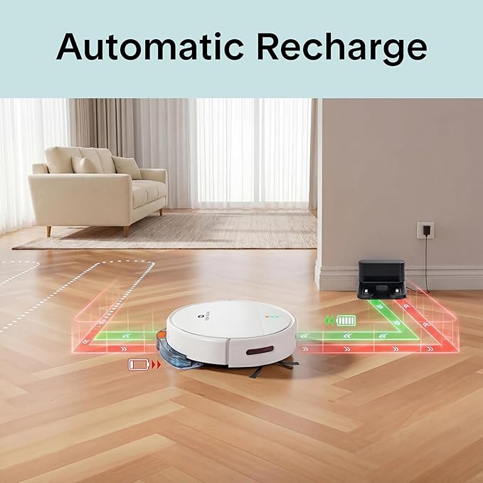 SereneLife Smart Robot Vacuum Cleaner and Mop Combo, App Control, 3 Cleaning - Image 5