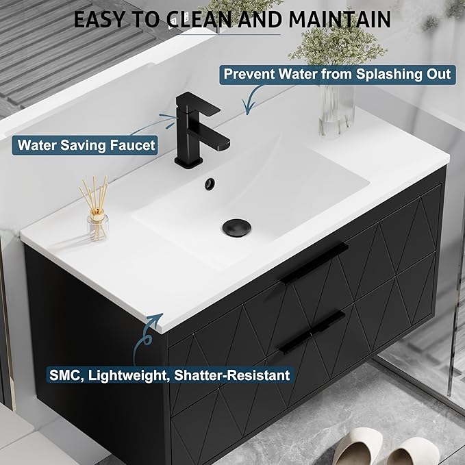 eclife 36" Bathroom Vanities Cabinet - Image 4