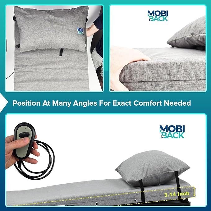 Electric Lifting Backrest for Bed by Mobi-Back, Medical Back Pillow - Image 6