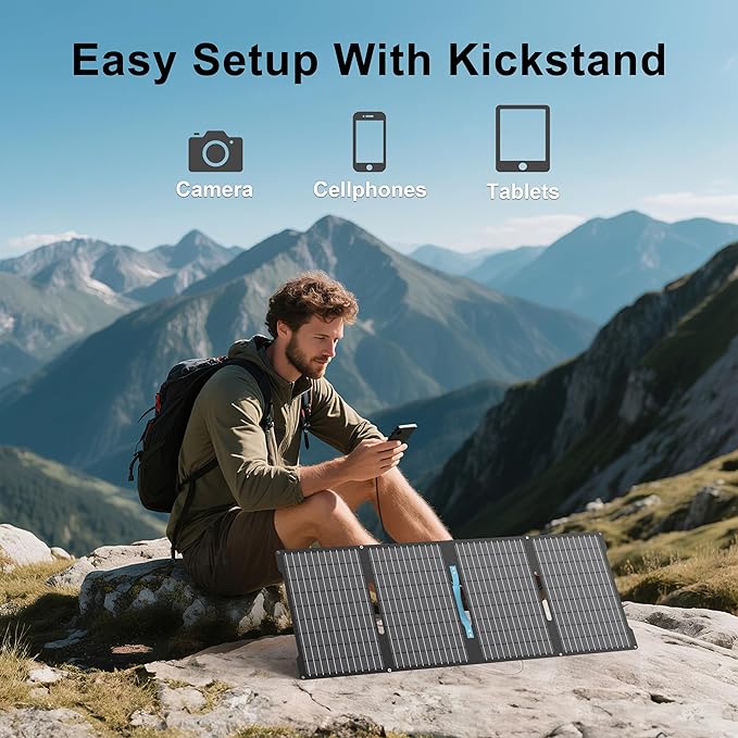 E-POWO 60W Portable Solar Panels Chargers - Image 5