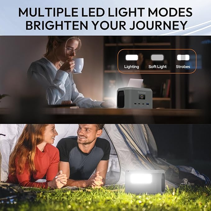 Enginstar Portable Power Station, Outdoor 99Wh LiFePO4 Battery, Solar Generator - Image 6