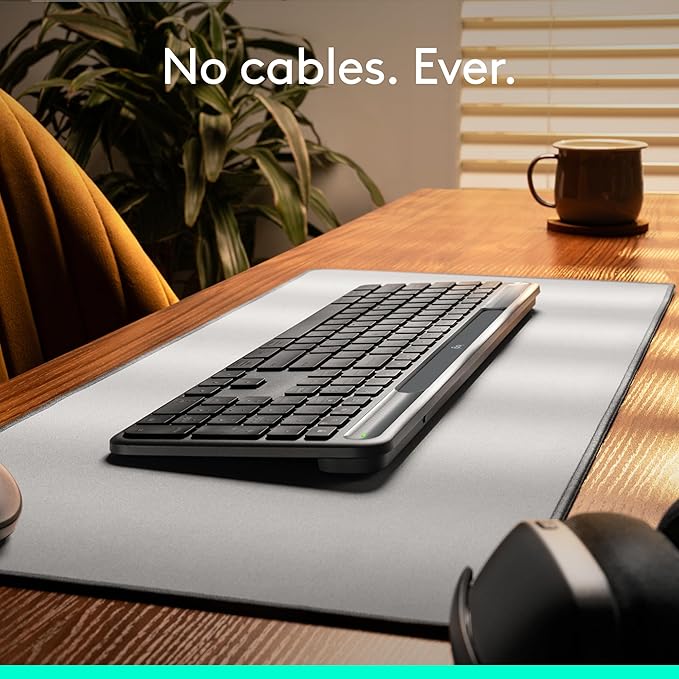 Logitech Signature Slim Solar+ Wireless Bluetooth Keyboard K980, Solar and - Image 4