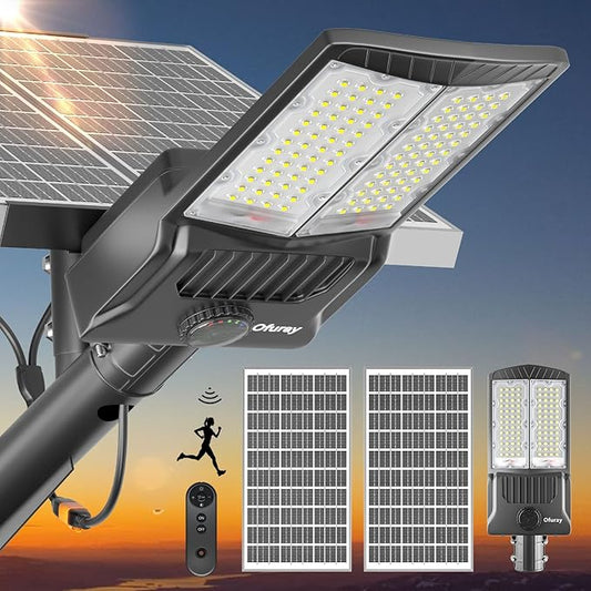 Ofuray Of-8800W Solar Street Lights Outdoor, IP67 Solar Security Flood Lights by Ofuray