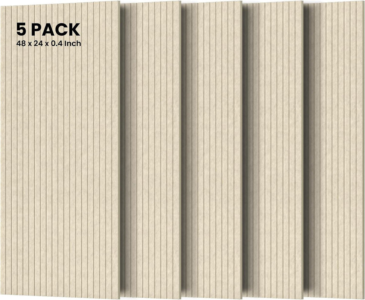 5 Pack Acoustic Panels, Premium Wall Sound Absorbing Panels, Decorative Sound