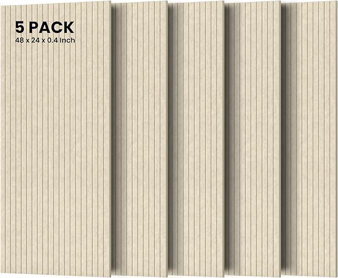 5 Pack Acoustic Panels, Premium Wall Sound Absorbing Panels, Decorative Sound by TO-TH