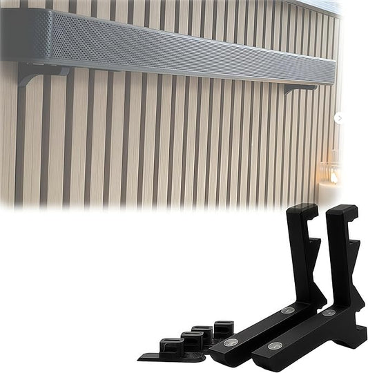 Acoustic Panel Soundbar Brackets – No-Drill, Screw-Free Mount by Unknown