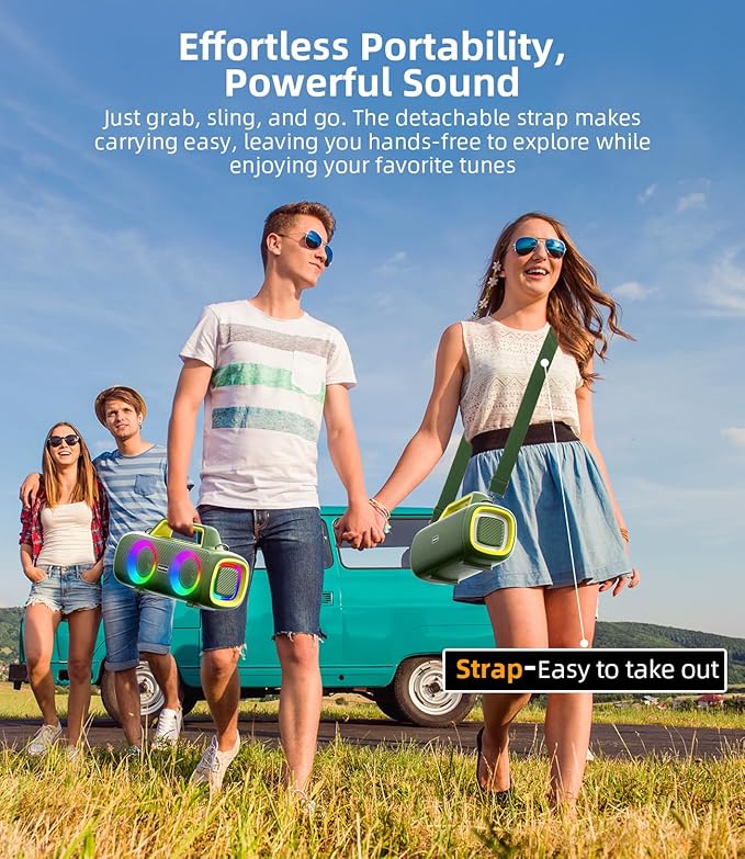Portable Bluetooth Speaker Wireless, 140W Peak Loud Sound - Image 5