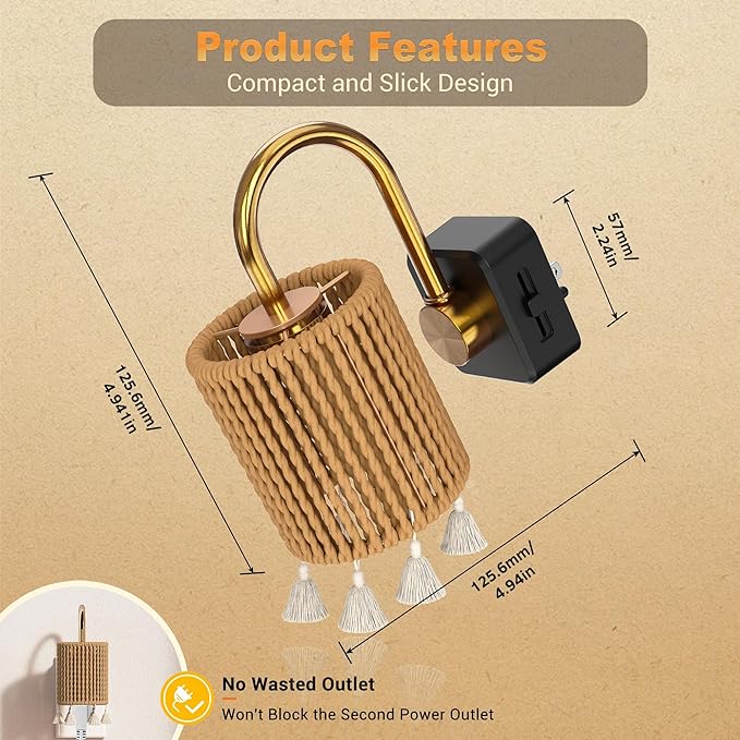 JandCase Night Light Plug in, Modern Night Lights Plug into Wall - Image 5