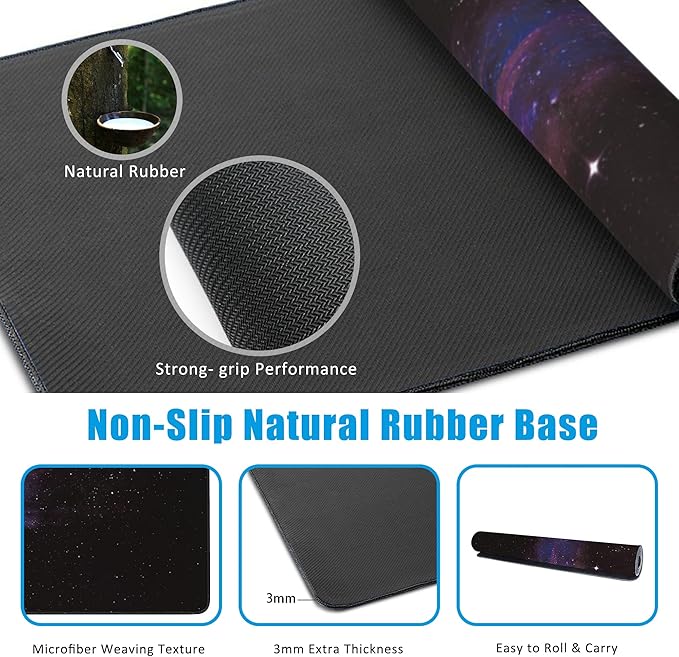 EOBKLAX Mouse Pad, Abstract Space Desk Mat - Image 5