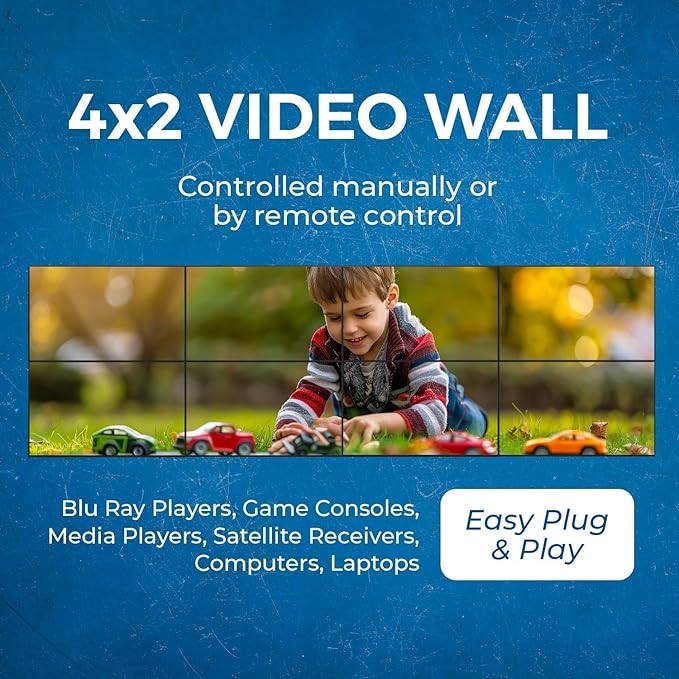 OREI 4K 8x8 Seamless HDMI Matrix Switch Video Wall Controller HDMI Processor - Image 6