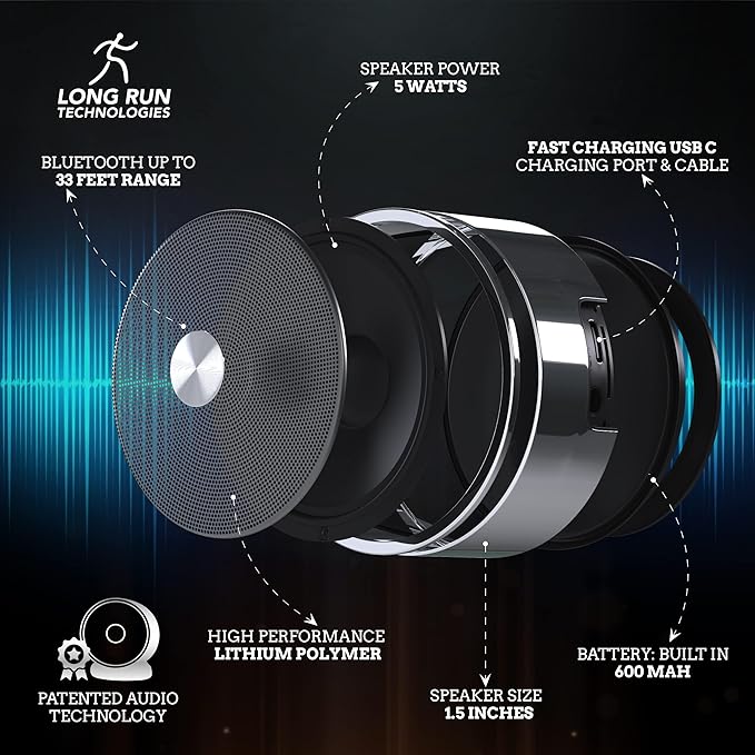Bluetooth Speaker Set: Wireless Stereo Dual Pairing Portable Twin TWS System - Image 7