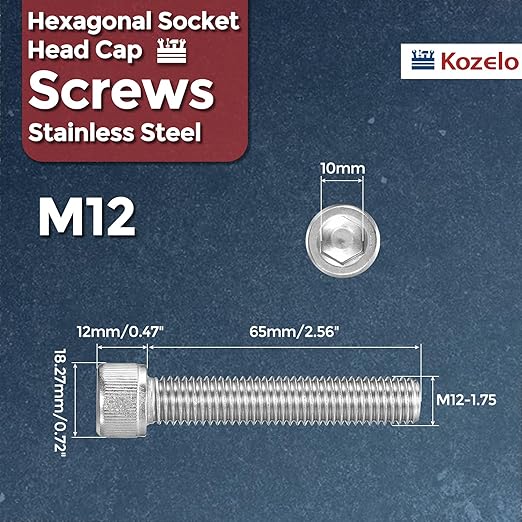 Kozelo 2pcs Socket Head Cap Screws - Image 2