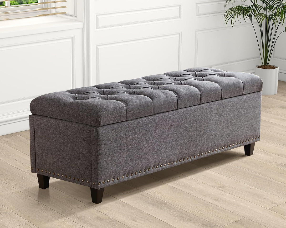 grepatio 51" ottoman storage benches, 30 gallons end, main product view