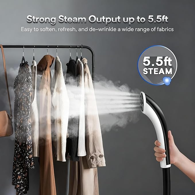 Gerank Steamer for Clothes, 1500W Standing Garment Steamer - Image 4