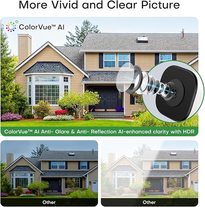 HomiQ 5MP 3K Window Camera for Home Security, 5G&2.4Ghz WiFi Human Detection - Image 2
