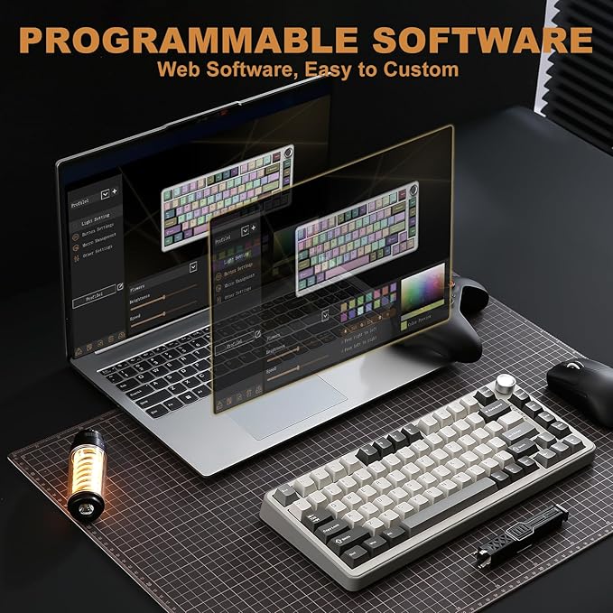 YUNZII B75 PRO Wireless Mechanical Keyboard, 75% Layout - Image 6