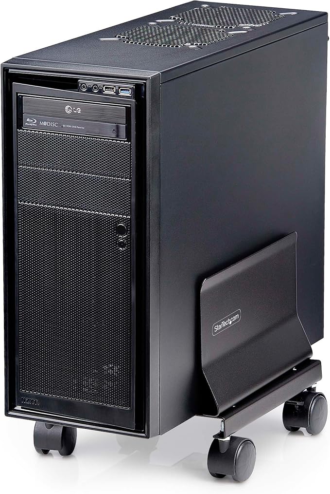 StarTech.com Computer Tower Cart, Rolling Mobile CPU Caddy on Wheels, Max Load - Image 7