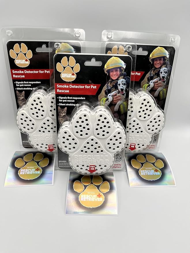 Rescue Retriever Triple-Pack pet Smoke Detector by RescueRetriever