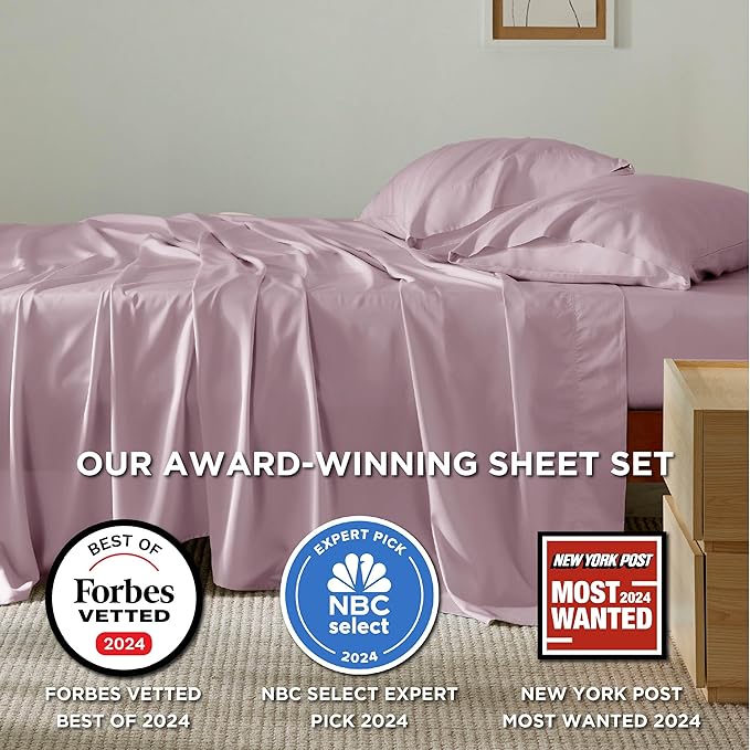 Bedsure Full Size Bed Sheets, Cooling Sheets, Rayon Derived from Bamboo - Image 3