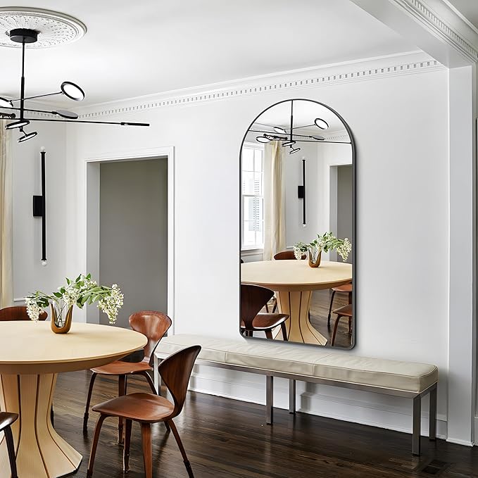 Arched Bathroom Mirror, Wall Mounted Mirror, Living Room, Vertically Hanging - Image 5