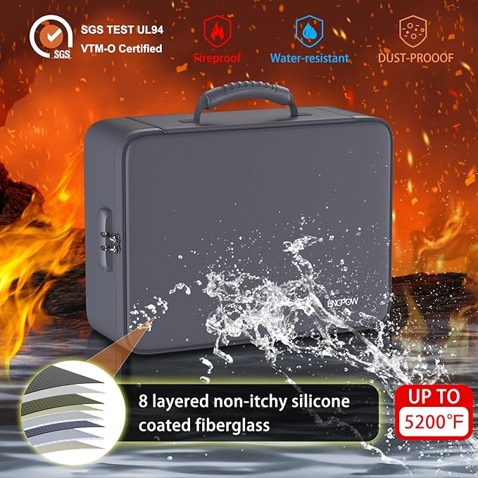 ENGPOW 5200℉ Fireproof File Organizer Bag - Image 3
