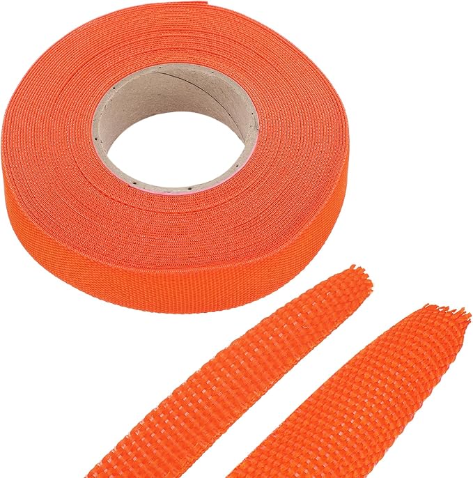 MECCANIXITY Braided Cable Sleeves Heat Shrinkable Fabric Sleeving, 5/8" 40ft by MECCANIXITY