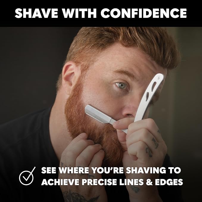 Beard Club Straight Razor for Men, Shaving Gel & Aftershave for Men – Hydrating - Image 3