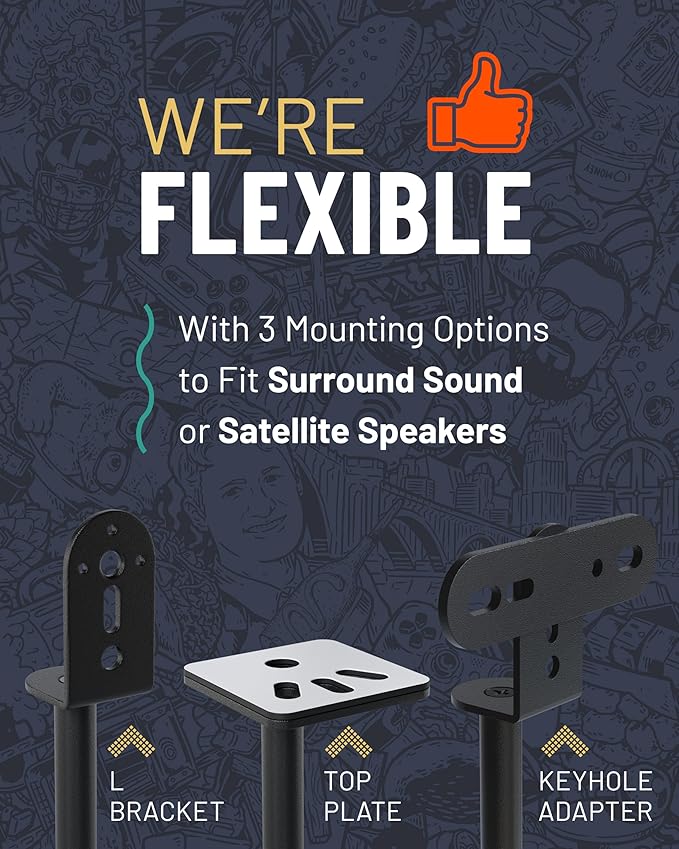 ECHOGEAR Universal Speaker Stands - Image 4