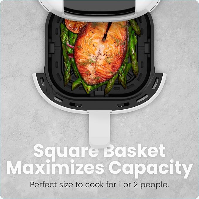 CHEFMAN 2 Qt Mini Air Fryer – Digital Space-Saving Compact Air Fryer - Image 4