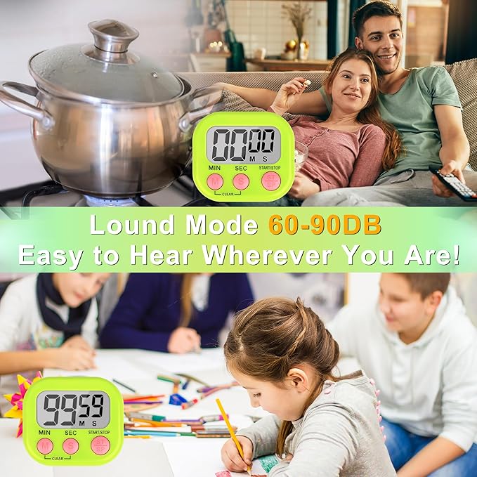 ZILLEEN Classroom Timer for Kids Teachers 2 Pack Digital Tmers - Image 4