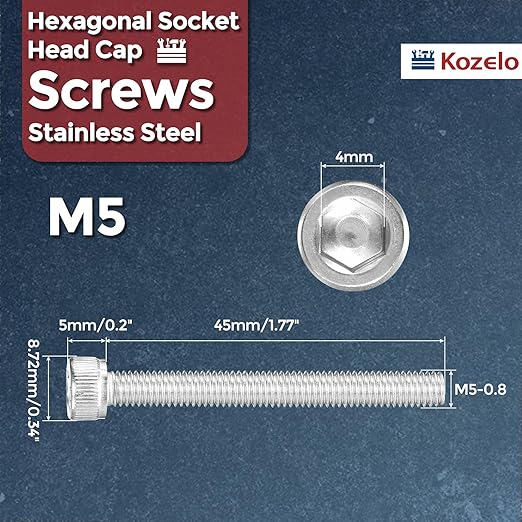 Kozelo 15pcs Socket Head Cap Screws - Image 2