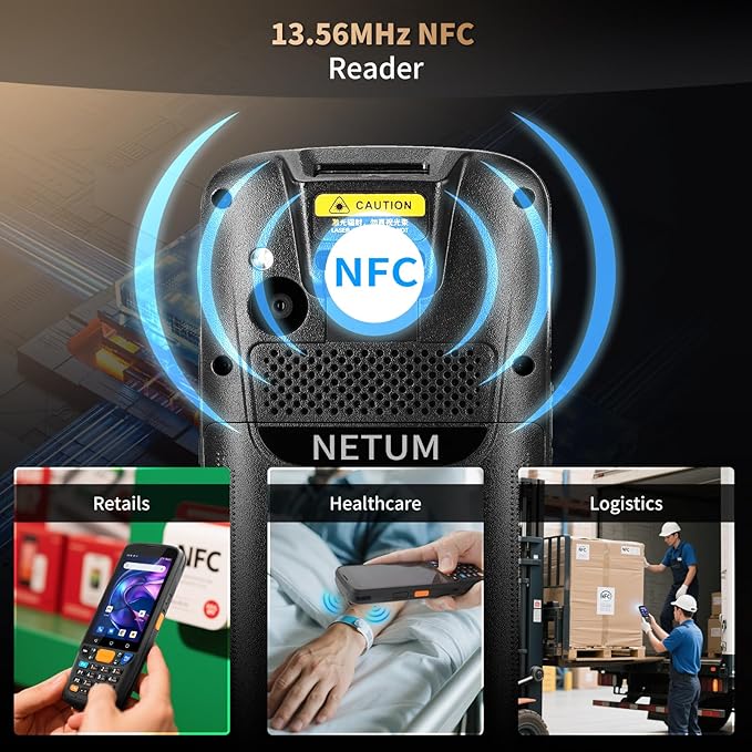 NETUM Android 11 Handheld Barcode Scanner Terminal Mobile Computer, Wi-Fi 4G BT - Image 5