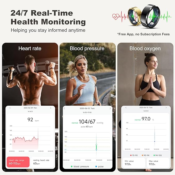 RIFESI Smart Ring for Women Men, Fashion Minimalist Fitness Ring & Sleep - Image 3