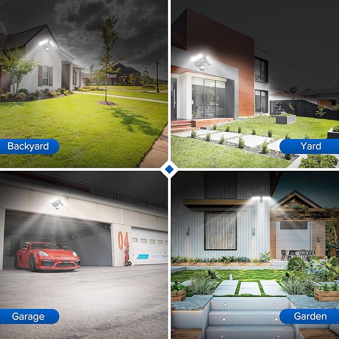 SANSI 36W 3600LM LED Motion Sensor Outdoor Light, 000 Hrs Lifespan Security - Image 5