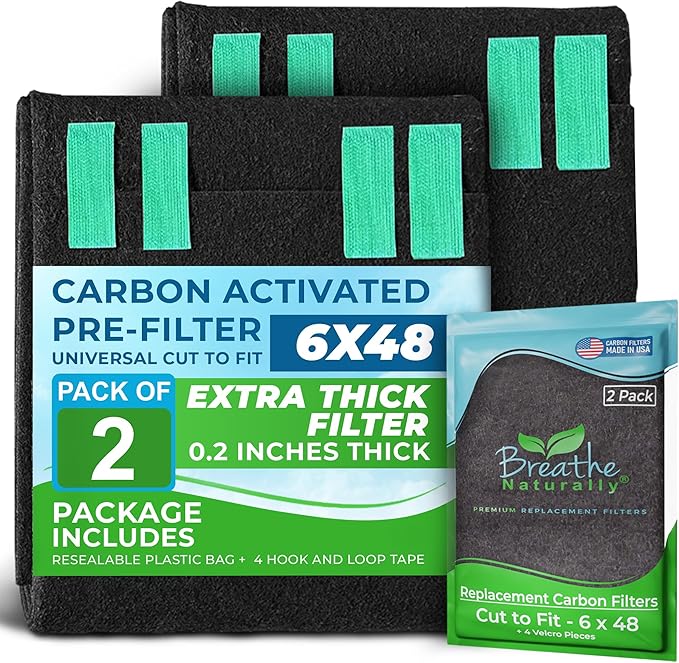Breathe Naturally Universal Cut To Fit Carbon Activated Air Filter by BreatheNaturally