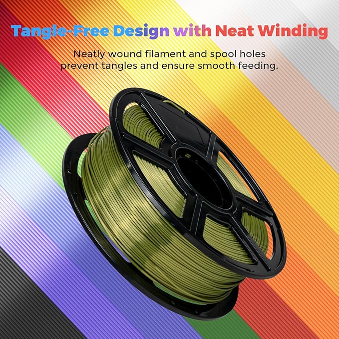 Flashforge 3D Printer Filament Silk PLA 1.75mm 1kg Spool-Dimensional Accuracy - Image 6