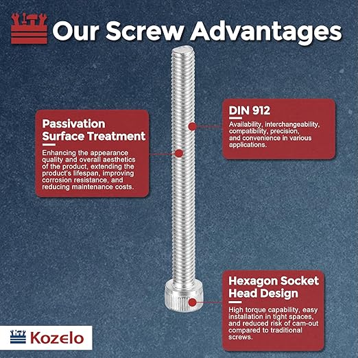 Kozelo 5pcs Socket Head Cap Screws - Image 3