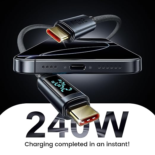 toocki USB C Cable 6.6ft 240W Fast Charging Cord - Image 2