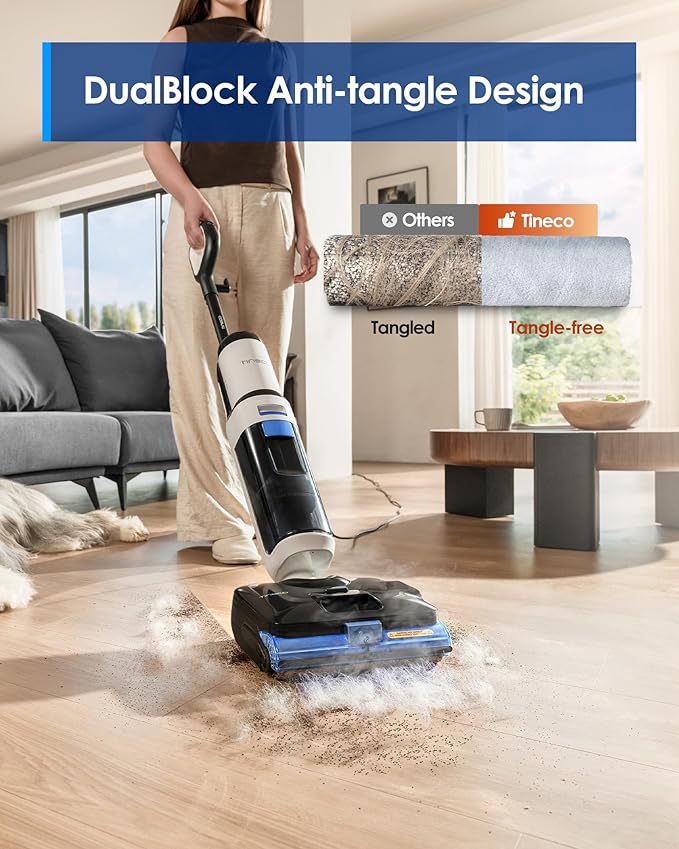 Tineco FLOOR ONE S6 Stretch Steam Corded Wet Dry Vacuum Steam Mop All-in-One - Image 4