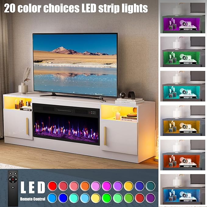VITESSE Fireplace with TV Stand 36" inch Electric Fireplace Up to 80" TVs - Image 5