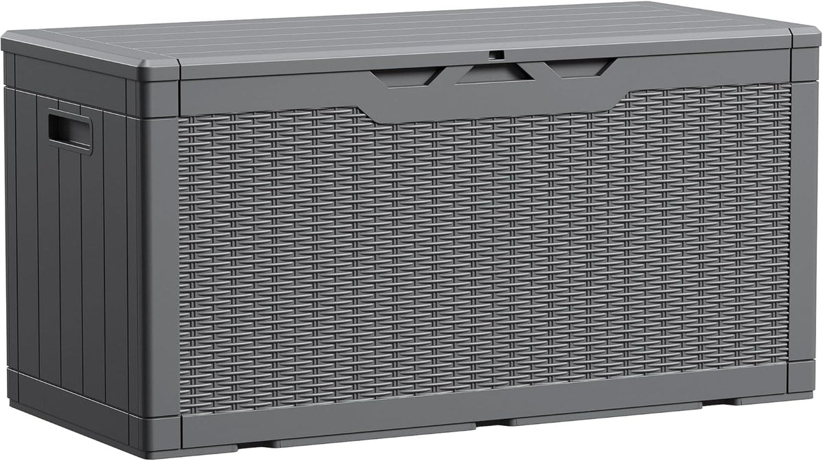 devoko 100 gallon waterproof deck box, resin large, main product view