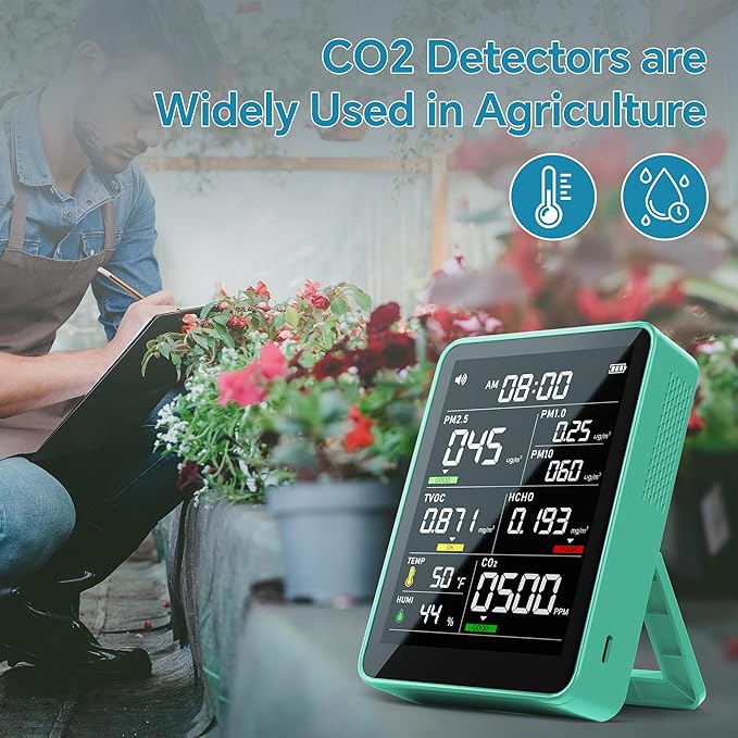 Air Quality Monitor Indoor, 13-in-1 Smart Air Quality Tester - Image 5