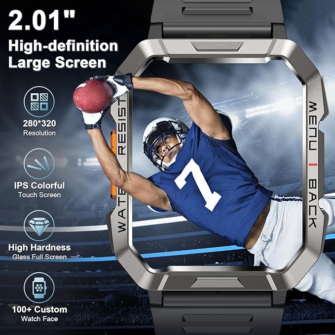 Military Smart Watch for Men, Outdoor Sports Smartwatch - Image 6