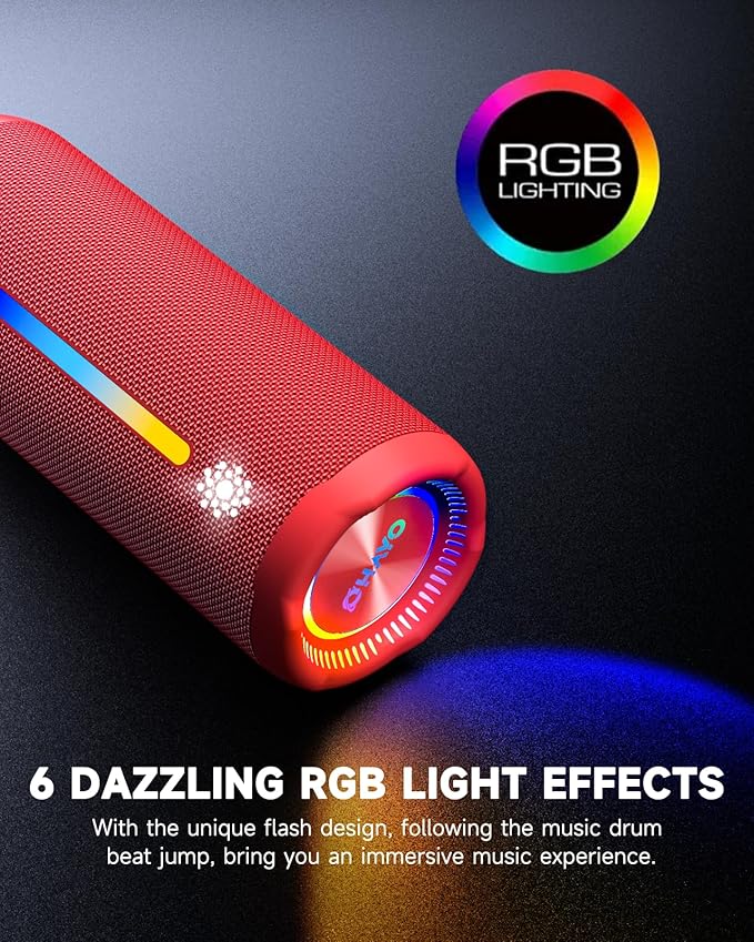 OHAYO Bluetooth Speaker, Portable Wireless, IPX7 Waterproof, Powerful 25W Sound - Image 3