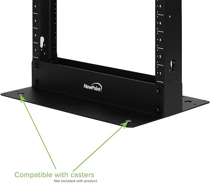 NavePoint 25U 2 Post Open Frame Server Rack - Image 5