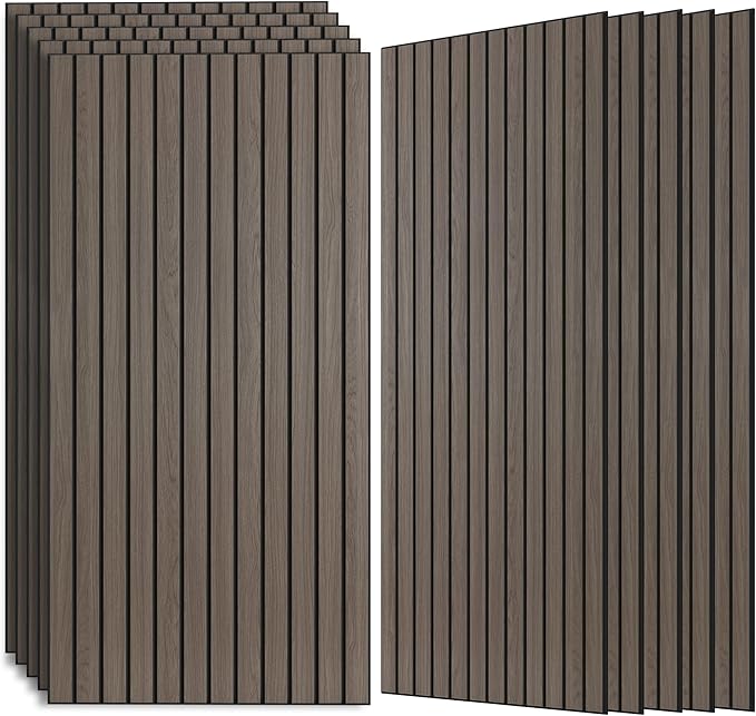 AUTORIFIC Wood Veneer Sound Panels, 10 Pack 47.2”x23.6” Wall Panels, Decorative by AUTORIFIC
