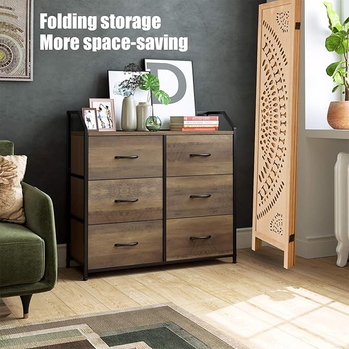 ALeesing 6 Panel Wood Room Divider Fully Assembled, Decorative Room Dividers - Image 8